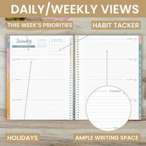 Bloom 2025 Large Weekly Monthly Planner – A Life I Love