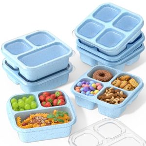 Reusable 7-Pack Bento Snack Boxes for Kids & Adults