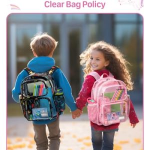 Clear Backpack Set for Girls – Unicorn Design