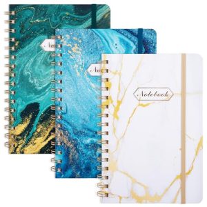 LABUK 3 Pack A5 Aesthetic Spiral Notebooks - College Ruled
