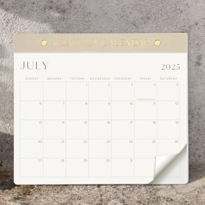 Magnetic Fridge Calendar 2025-2026 for Easy Organizing