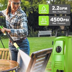 Portable 4500 PSI Electric Pressure Washer | 20FT Hose