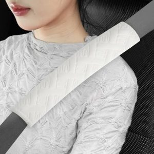 JUSTTOP 2-Pack Universal Car Seat Belt Pads - White