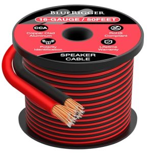BlueRigger 16 Gauge Speaker Wire - 50ft Audio Cable