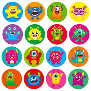 600 PCS Cartoon Monster Reward Stickers for Kids