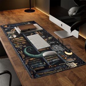 XXL Mysterious Library Gaming Desk Mat – Vintage