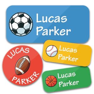 Custom Bunny Badges: Waterproof Name Labels for Kids (130)