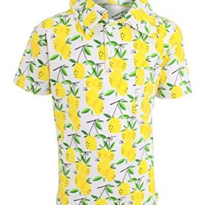 Unique Baby Boys Lemon Print Polo Shirt (2T)