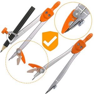 Orange Geometry Compass & Maths Study Kit for Students