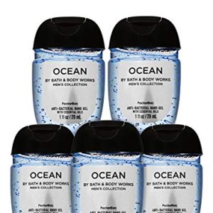 B&BW PocketBac Hand Sanitizer Gel - Ocean Men's 5-Pack