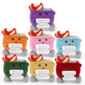 7PC Emotional Support Dumpster Fire Crochet Set