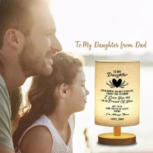 Engraved “To My Daughter” Table Lamp from Dad