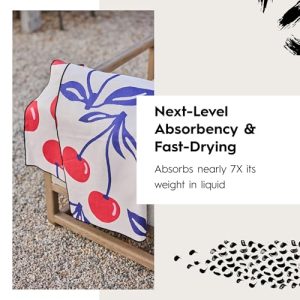 GEOMETRY Quick-Dry Micro-Loop Beach & Travel Towel