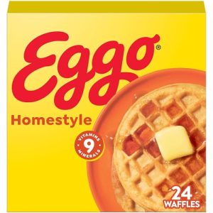 Eggo Homestyle Waffles Family Pack – 24ct Frozen Breakfast