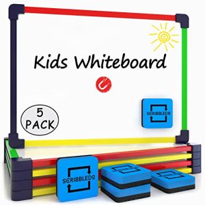 SCRIBBLEDO 5 Pack Portable Dry Erase Whiteboards 9"x12"