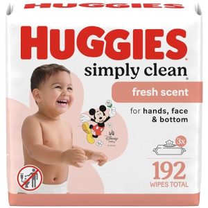 Huggies Simply Clean Baby Wipes – Fresh Scent (192 Total)