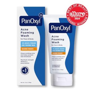 PanOxyl Acne Foaming Wash – 10% Benzoyl Peroxide, 5.5 Oz