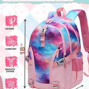 BLUEFAIRY 18″ High School Backpack for Teens