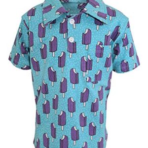 Unique Baby Boys Popsicle Print Polo Shirt (Size 7)