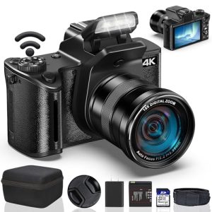 4K 64MP Digital Vlogging Camera for YouTube - WiFi, Zoom