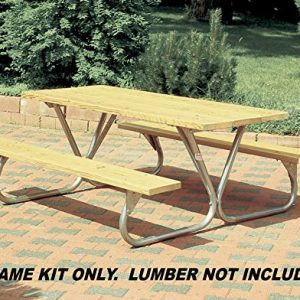 Pilot Rock Heavy Duty Steel Picnic Table Frames - USA Made