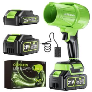 LORDHOO Cordless Leaf Blower – 550K RPM Turbo Jet