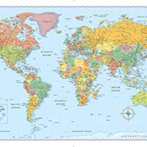 Rand McNally Laminated Signature World Wall Map