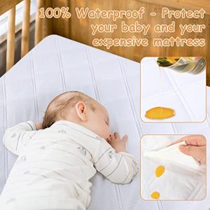 Yoofoss Waterproof Crib Mattress Protector – Ultra Soft