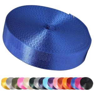 Devobunch 1-Inch Heavy Duty Nylon Webbing Strap - Royal Blue