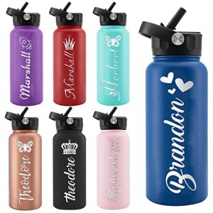 Personalized Kids Water Bottle - Engraved Stainless Steel