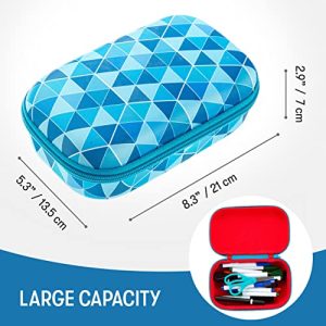 ZIPIT Blue Pencil Box: Large Capacity School Organizer