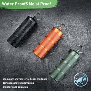 MEECN Large 3-Layer Waterproof Aluminum Pill Organizer