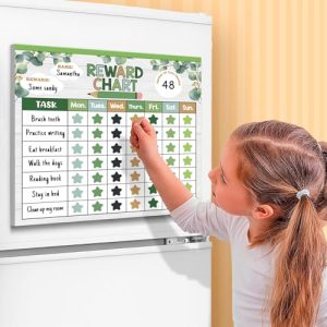 Magnetic Eucalyptus Reward Chart for Kids – Chore & Behavior