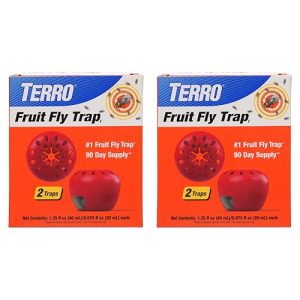Terro Fruit Fly Traps – Indoor Liquid Lure (4 Pack)
