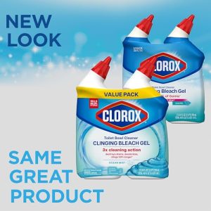 Clorox Clinging Bleach Gel Toilet Cleaner – 2 Pack Ocean Mist