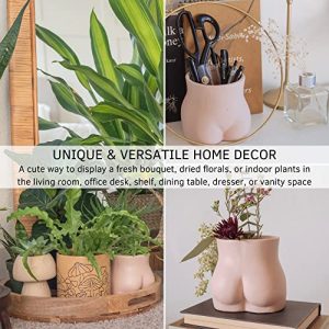 Boho Ceramic Plant Pot with Drainage for Indoor & Outdoor