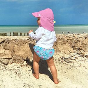 Baby Flap Sun Protection Swim Hat – Light Pink (0-6M)