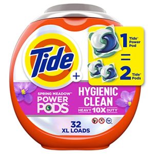 Tide Hygienic Clean Heavy 10x Duty Power PODS, Spring Meadow 32ct