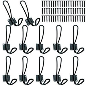 Hajoyful 12-Pack Rustic Farmhouse Wall Hooks – Entryway