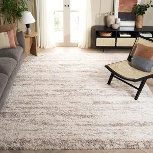 SAFAVIEH Hudson Shag Area Rug: 9'x12' Ivory/Beige