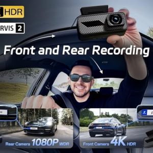 Pelsee P1 Pro 4K Dual Dash Cam: Night Vision & GPS