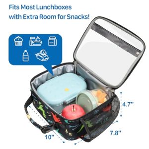 Clear Dinosaur Kids Lunch Bag – Heavy Duty