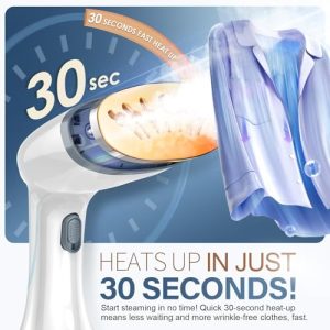 1800W Portable Garment Steamer with 3 Steam Settings