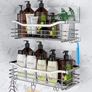 Orimade Rustproof Stainless Steel Shower Caddy – 2 Pack