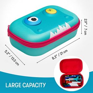 ZIPIT Beast Blue Pencil Box: Large Capacity Kids Case
