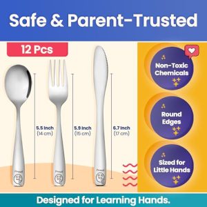 Etihub Kids Stainless Steel Silverware Set – Toddler Cutlery