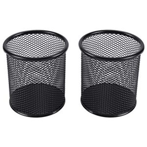 EasyPAG 2-Pack Metal Mesh Pen Holder Desk Organizer