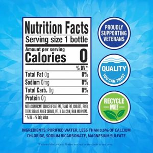 Pure Life Purified Water Bottles – 24 Pack, 8 Fl Oz