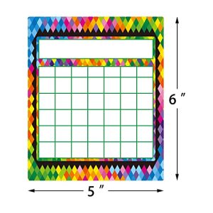 66-Pack Classroom Incentive Charts with Star Stickers