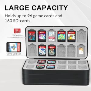 96-Slot Nintendo Switch Game & Micro SD Storage Case